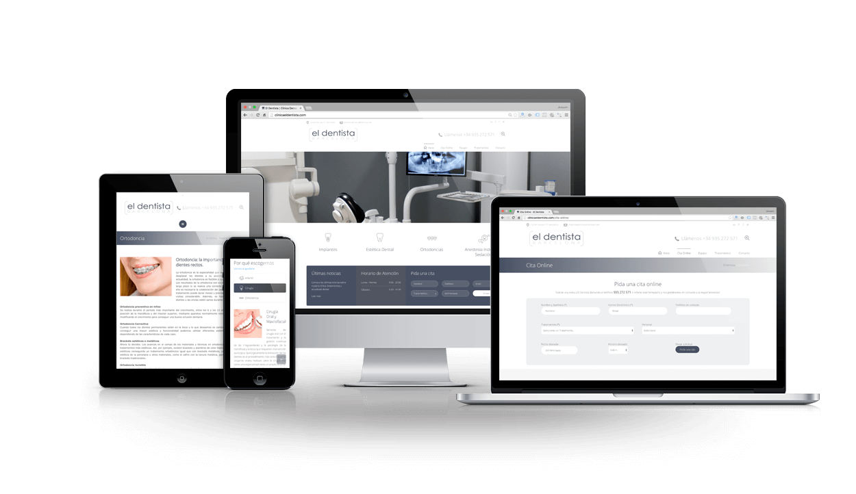 Diseño y desarrollo de páginas web para Dentistas y Clínicas Dentales Diseño y desarrollo de páginas web para Dentistas y Clínicas Dentales