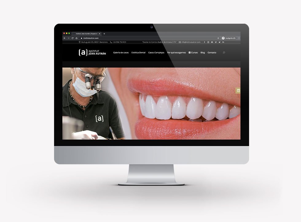 Diseño Web Institut Joan Autrán - Docmedia Marketing Dental