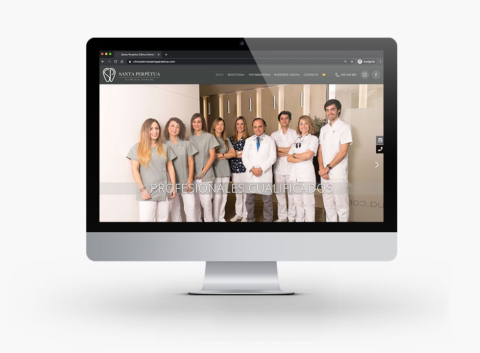 Diseño Web Santa Perpétua Clínica Dental - Docmedia Marketing Dental